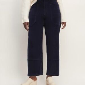 Everlane Navy Corduroy Gardener Pant, size 4